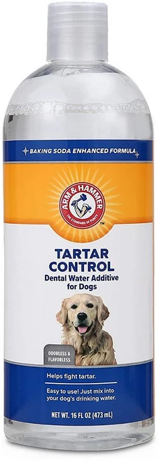 암앤 해머 애견 치석제거 워터 473ml 4팩 Arm & Hammer Advanced Care Tartar Control Dental Water - 쿠팡