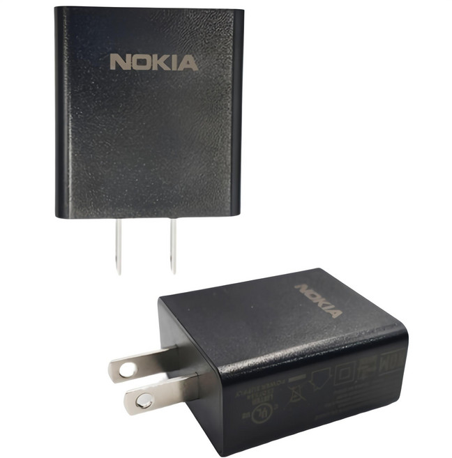NOKIA 諾基亞 5V/2A 充電頭 豆腐頭 - 輕巧便攜 安全穩定, 黑色, 1個