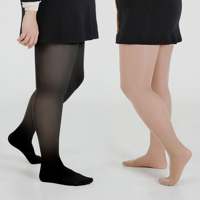 엔조이핏 50D 빅사이즈 팬티스타킹 2매입 2XL 쫀쫀 보정 사계절 간절기 검정 살색 커피 스타킹