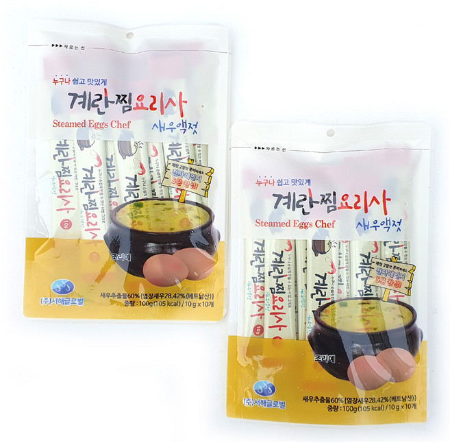 계란찜요리사 새우액젓, 100g, 2개