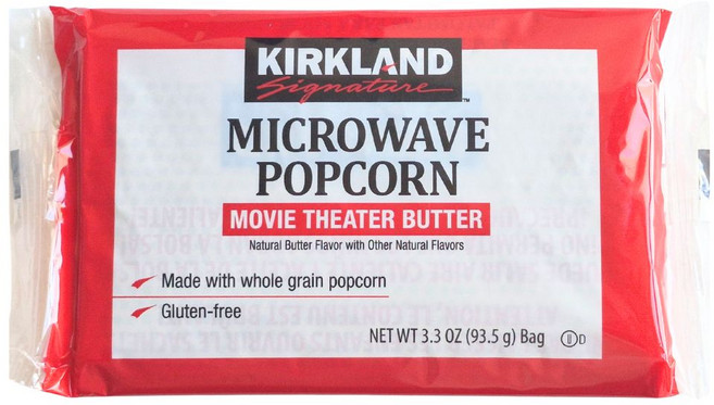 커클랜드 전자렌지용 팝콘, 93.5g, 1개