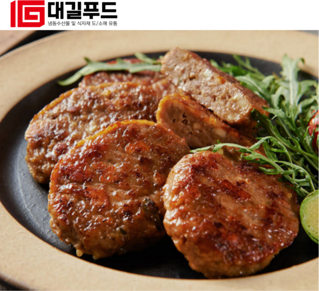 정성을 보내다 대길푸드 한우한돈 수제 떡갈비 1kg+1kg, 2개, 1kg