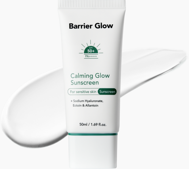 배리어글로우 무기자차 썬크림 자외선차단 순한 민감성 선크림 SPF50+ PA++++, 1개, 50ml