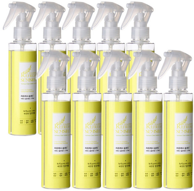 리프레시숨쉬다 뉴 강력 섬유 실내 범용탈취제 냄새제거, 10개, 250ml