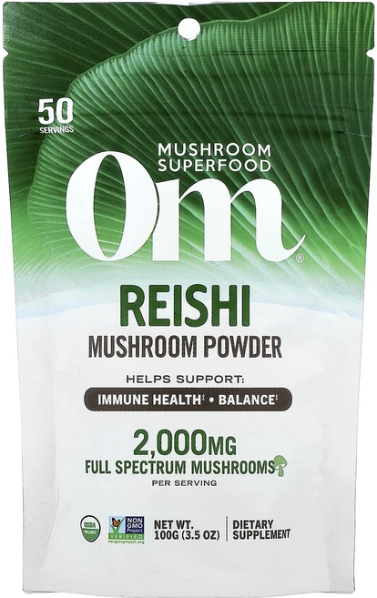 몸관리하세요 겨울입니다 Om Mushrooms 영지버섯 100% 유기농 인증 버섯 분말 100g(3.5oz) 특별관리진행, OmMushrooms영지버섯100유기농인증버섯분말100, 100g, 1개 - 쿠팡