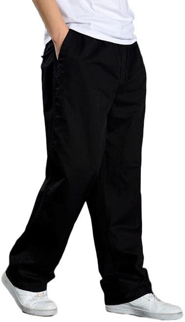 민트스쿨 캐주얼 빅사이즈 밴딩 통바지 와이드 팬츠 30~44인치까지