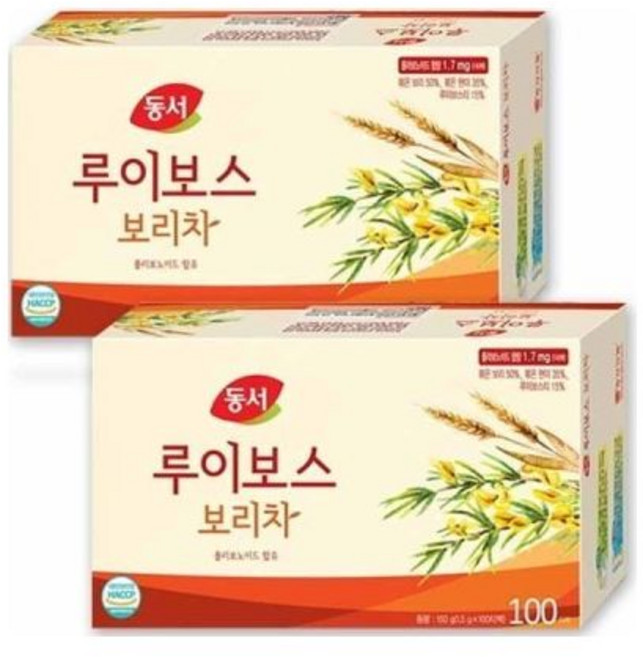 루이보스 보리차 100Tx2개 구수한 보리 ~, 100, 1.5g