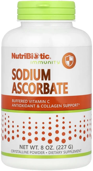 NutriBiotic Immunity 아스코르브산 나트륨 결정질 분말 227g(8oz), 227g, 1개 - 쿠팡