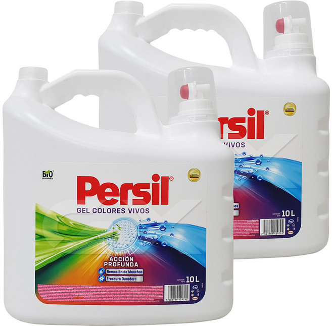 퍼실 컬러 액상세제 본품, 10L, 2개