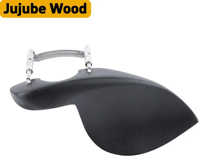 대추 나무 바이올린 턱 보호대 홀더 (나사 포함) 바이올린 턱 지지대 전문 부품 성인 악기 액세서리, 01 Jujube Wood, 01 빠른