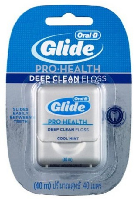 오랄비 글라이드 딥클린 치실 쿨 민트, 40m, 1개입, 24개