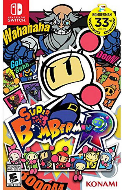 KONAMI 超級轟炸超人 R Nintendo Switch 遊戲軟體 中英日文美版, 1個, 現貨全新