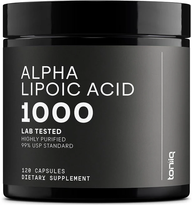 Toniiq 토니크 알파 리포산 1000mg 캡슐 120정, 1세트 - 쿠팡