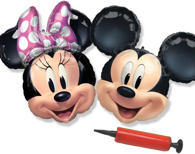 미키마우스 미니마우스 은박 풍선 대형 웨딩촬영 소품, 1세트