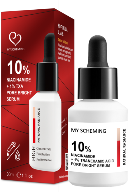 我的心機 10%菸醯胺+1%傳明酸毛孔淨白精華, 1件, 30ml