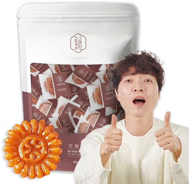 공감그레인 국산 조청 우리밀 약과 신정환 공감약과, 20개, 40g