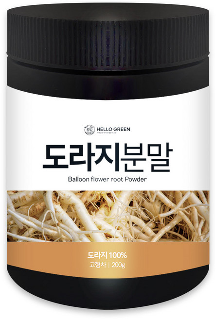 헬로우그린 국내산 국산 3년근 도라지 가루 분말 200g, 1개
