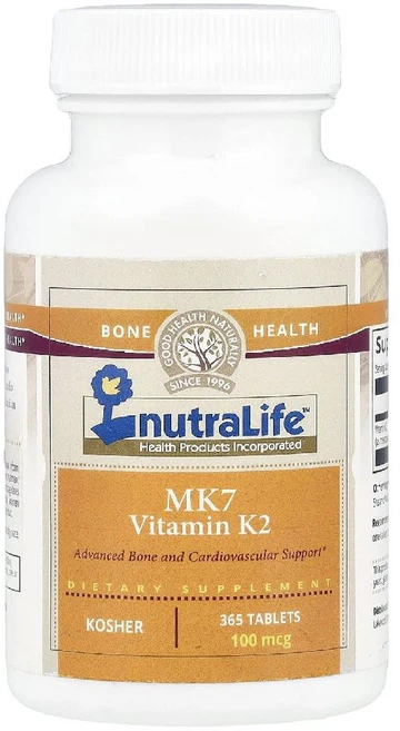 뉴트라라이프 비타민K2 100mcg MK7 Vitamin K2 타블렛 365정, 1개, 1개 - 쿠팡
