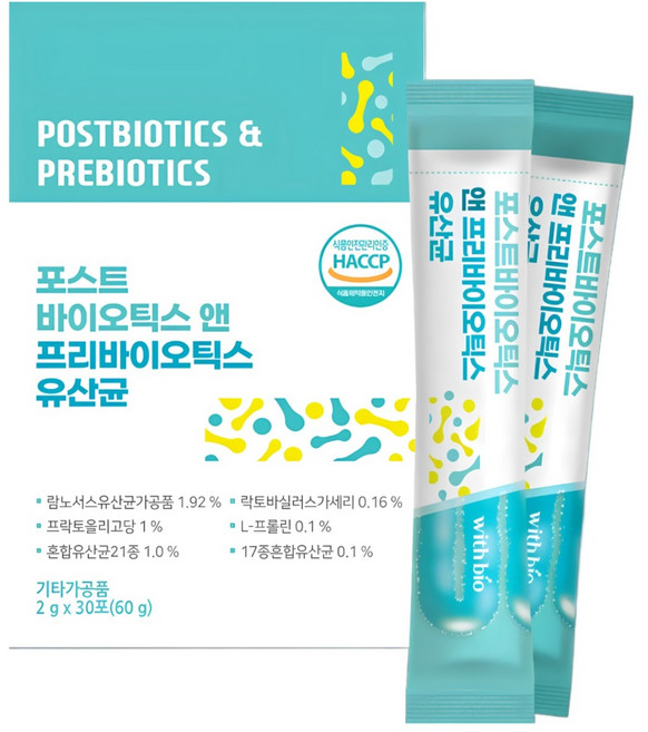 먹는수액 위건강 포스트바이오틱스 프리바이오틱스 분말 스틱, 1개