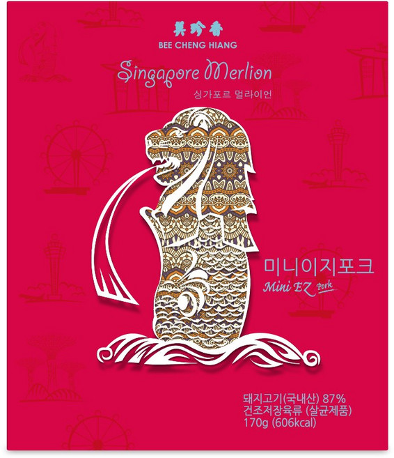 비첸향 미니이지 포크 SG시리즈 육포, 1개, 170g