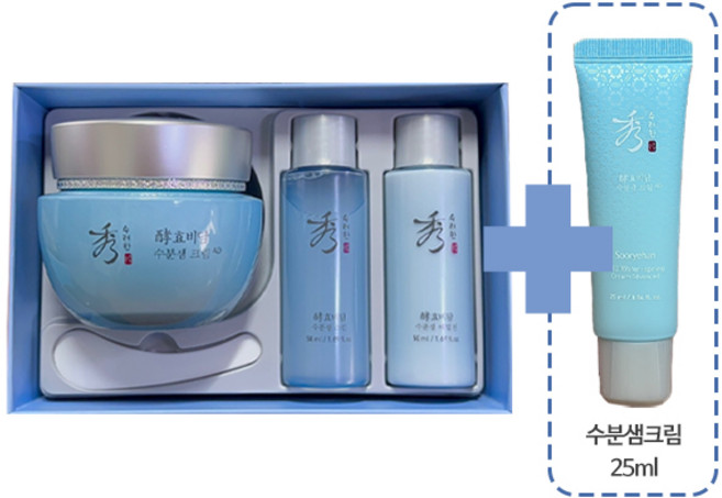 수려한 효비담 수분샘 크림 어드밴스드 특별 기획세트+수분샘 크림 25ml 추가 증정, 1개, 150L