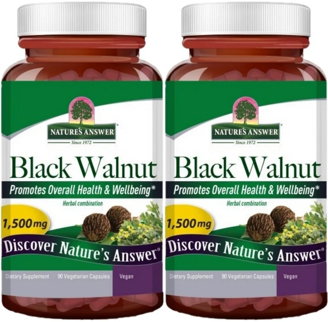 네이처스앤서 흑호두 1500mg, 2개, 90정 - 쿠팡