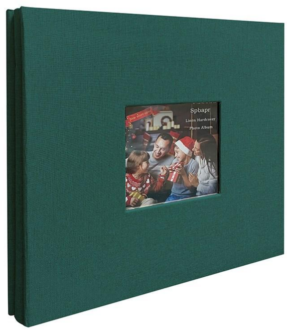 데일앤드 초음파 사진 인생네컷 성장 앨범 대용량 포토북 접착식 앨범 30매, 그린