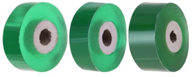 친환경 원예 바인딩 벨트 생분해 접목 테이프 유연하고 신축성 있는 녹색 색상 너비 2cm 79 인치, 01 3CM