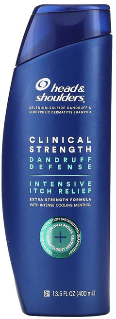 head&shoulders 海倫仙度絲 臨床級強效去屑防禦強效止癢洗髮乳, 1個, 400ml