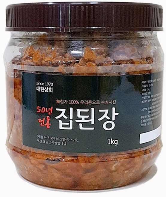 대현상회 50년 전통 집된장, 1kg, 1개