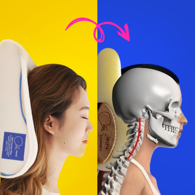 다난다 경추베개 목디스크베개 숙면 일자목 베개 추천 경추목베개 (고급형 C 타입), C커브베개, 1개