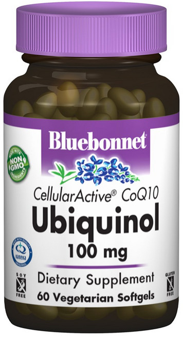 Bluebonnet CoQ10 �還原型 100mg 素食軟膠囊 無麩質, 60錠, 1個