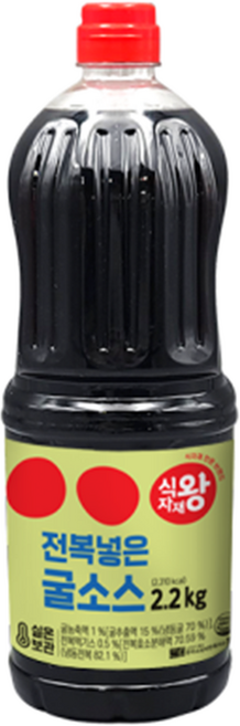 식자재왕 전복 넣은 굴소스, 2.2kg, 6개