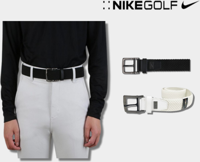 매장정품 나이키 골프 벨트 남성 스트레치 우븐벨트 남자 허리띠 골프웨어, 1개, 블랙