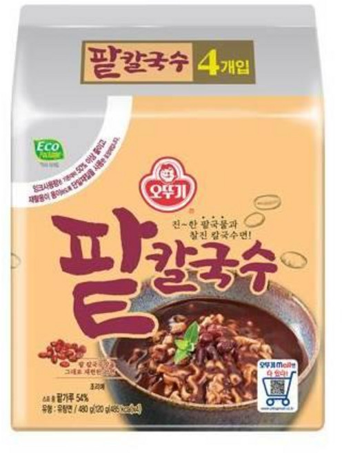 오뚜기 팥칼국수 4개입, 120g, 28개