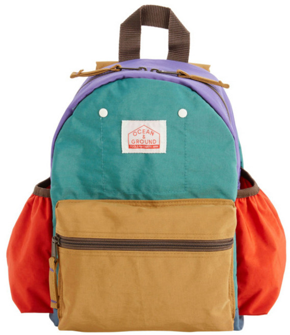 오션앤그라운드 DAYPACK CRAZY 나일론 백팩 컬러 라이트퍼플 버건디 에메랄드그린 S M L
