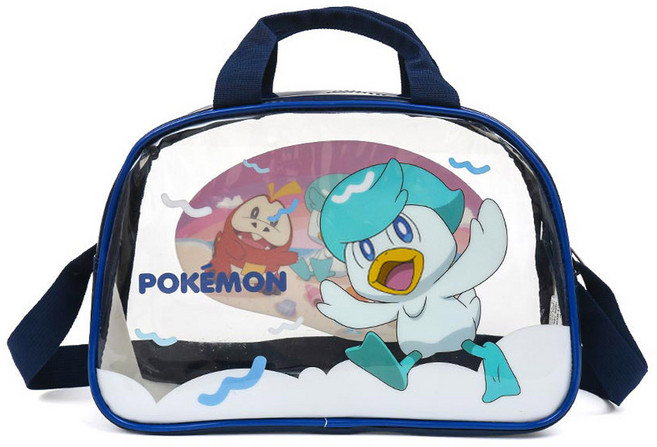 꾸왁스 남아 포켓몬 수영가방 투명 보스턴 크로스 물놀이 가방 포켓몬스터 비치백