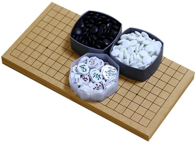 국내생산 정품 인효바둑 40년전통 바둑판세트 바둑알 장기알 모두 포함 바둑 바둑판 장기판, 12mm(바둑판+소석+장기알), 1세트
