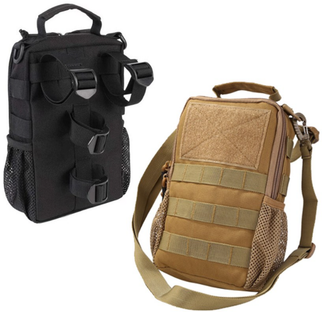 자전거 프레임 핸들가방 크로스백 전동킥보드 바구니 탈부착 수납백 보관백, 핸들크로스백(블랙), 1개