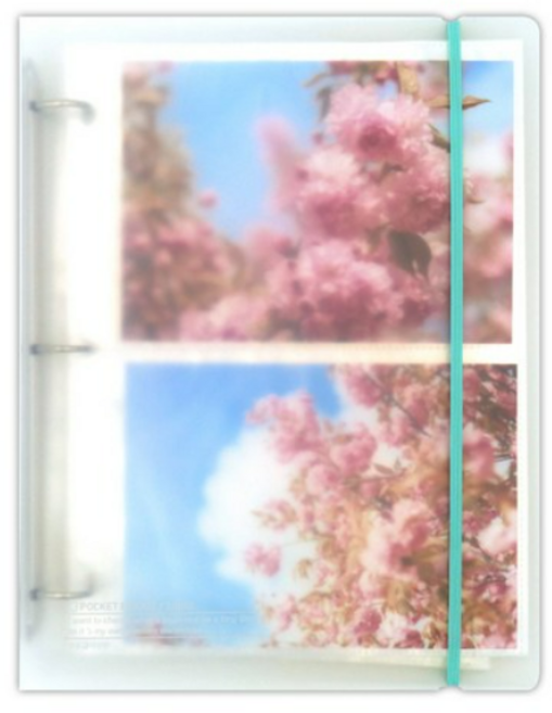 비팬시 3공 포카 바인더 + 스티커, 2 칸 x3개, 30매