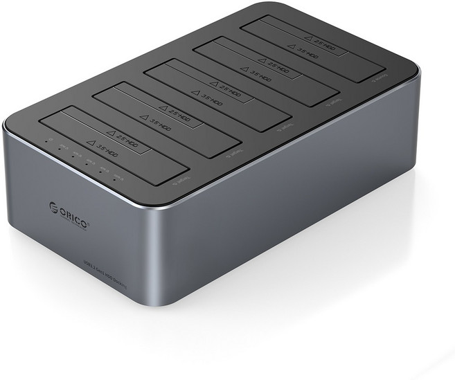 오리코 5베이 Type-C SATA 하드 클론 도킹스테이션 6656C3-C, 1개