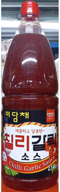 칠리갈릭소스(미담채 2.1kg) 업소용 매콤달콤 칠리소스, 2.1kg