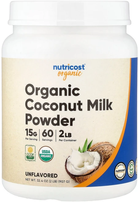 Nutricost 유기농 코코넛 밀크 분말 무맛 907g(2파운드), Nutricost 유기농 코코넛 밀크 분말 무맛 907 - 쿠팡