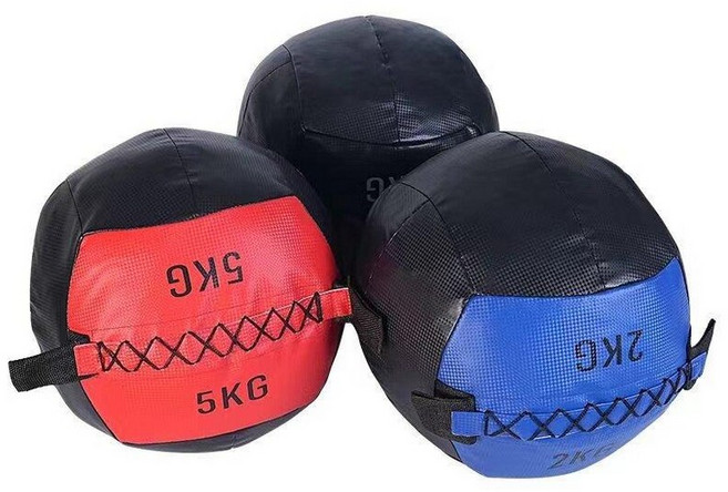 메디신볼 월볼 블랙 웨이트볼 웨이트 메디슨 헬스 스트레칭, 1개, 두꺼운 방폭 레드 6KG