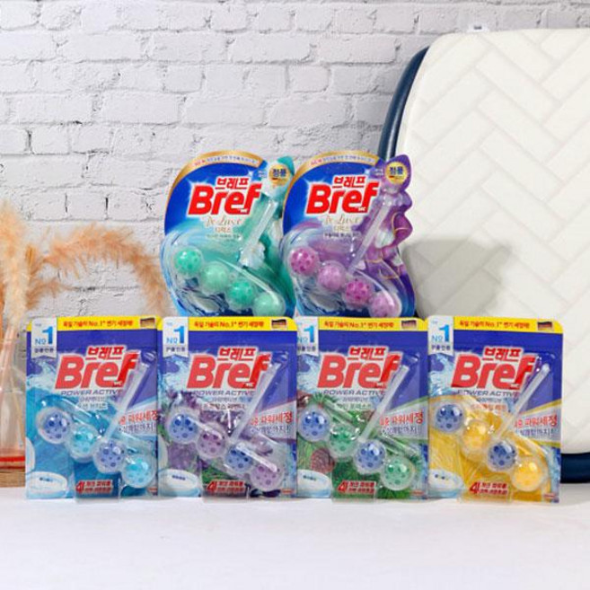 헨켈 브레프 파워액티브 디럭스 1P 자동 변기 세정제 물때방지 방향제 세정볼 클리너 크리너 청결제, 02_파워액티브 오션 1P, 1개