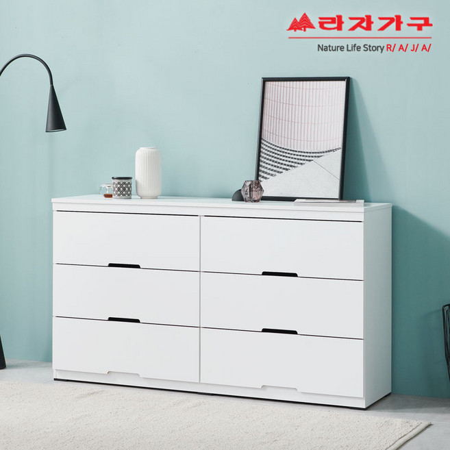 라자가구 위드 나오미 1200 와이드 서랍장 ir039, 화이트오크