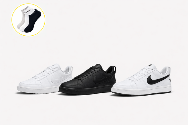 [국내매장판] 나이키 코트 버로우 여성 스니커즈 + 데일리양말 증정