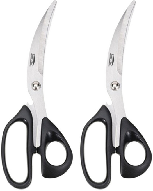 홈쉐프 곡선 주방가위 삼겹살 커브 가위, 2개