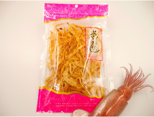 宜蘭山蘭 碳烤魷魚絲 古味鹹香涮嘴 下酒聚會零食, 140g, 1個