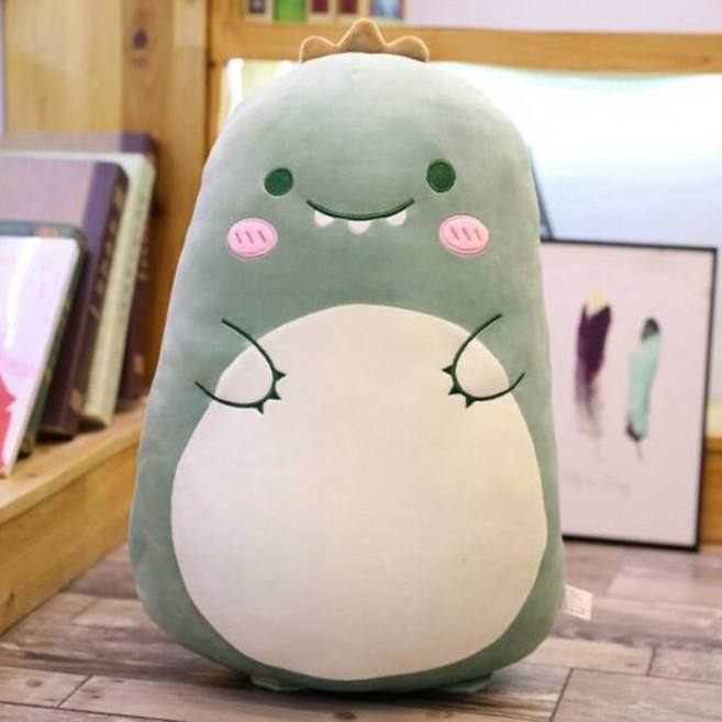 [커버분리형] 동물 바디필로우 인형 공룡 70cm 대형 모찌인형 안고자는인형 통통한 인형 등쿠션, 아기공룡